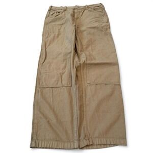 Uniqlo Double Knee Brown Carpenter Pants Men's Size Large 36x31 Workwear Skater